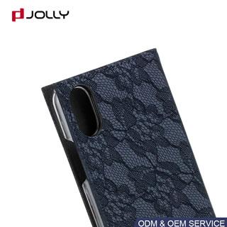 Кожаный флип чехол для iPhone X