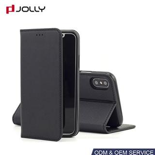Противоударный кожаный чехол из кожзама для iPhone X