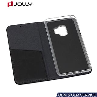 Кожаный чехол для Samsung Galaxy S9, защитный флип чехол